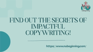 Find Out the Secrets of Impactful Copywriting!