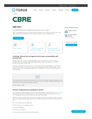 Enhancing Security and Efficiency in CBRE Shopping Centres with Torus Technology
