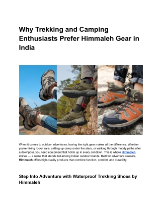 All-Terrain Shoes That Keep the Water Out