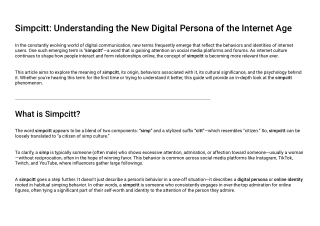 simpcitt understanding the new digital persona