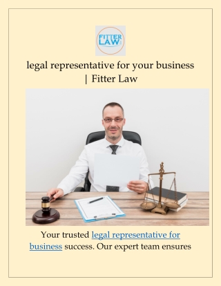 legal representative for your business