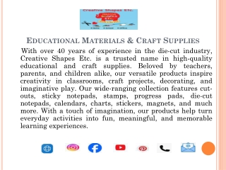 Creative Shapes Etc. Store