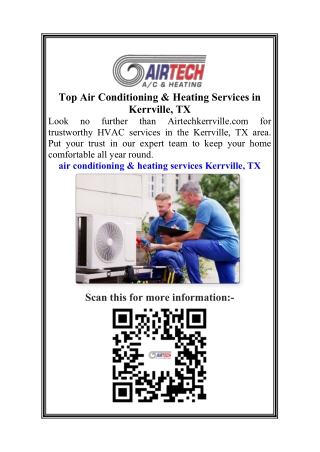 Top Air Conditioning & Heating Services in Kerrville, TX