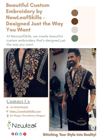 Beautiful Custom Embroidery by NewLeafSkills – Designed Just the Way You Want