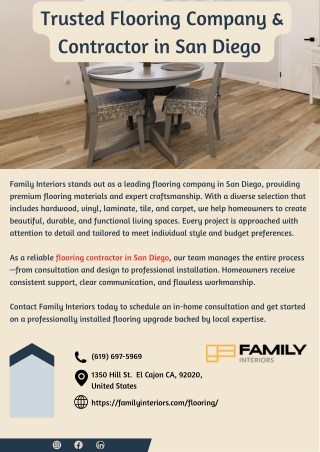 Trusted Flooring Company & Contractor in San Diego