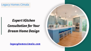 Expert Kitchen Consultation for Your Dream Home Design
