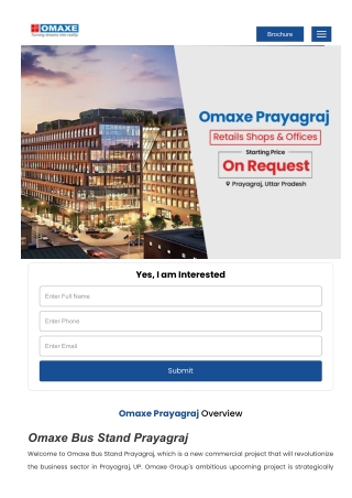 Omaxe Prayagraj – New Commercial Project at Bus Stand Location