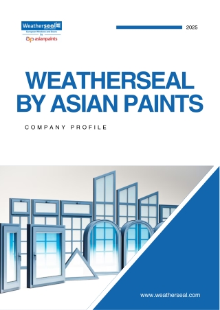 Discover the Best uPVC Brands in India – Choose Weatherseal, Choose Excellence.