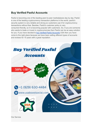 Why do people buy Verified Paxful Accounts instead of creating one_