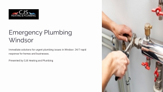 emergency plumbing windsor