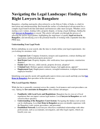 navigating the legal landscape finding the right