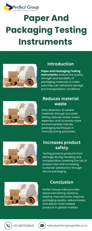 paper and packaging testing instruments