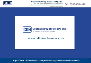 Microbiological Dehydrated Culture Media Supplier