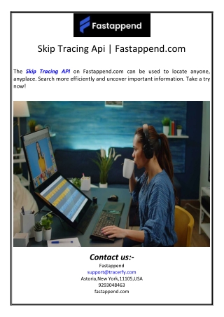 skip tracing api fastappend com