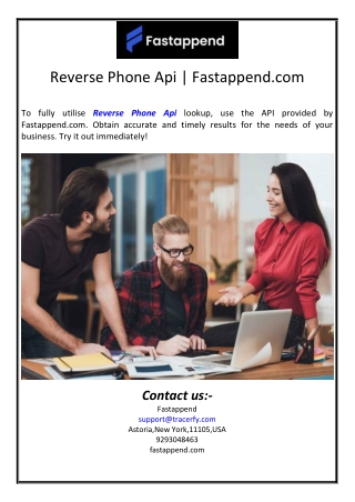 reverse phone api fastappend com