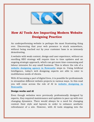 how ai tools are impacting modern website