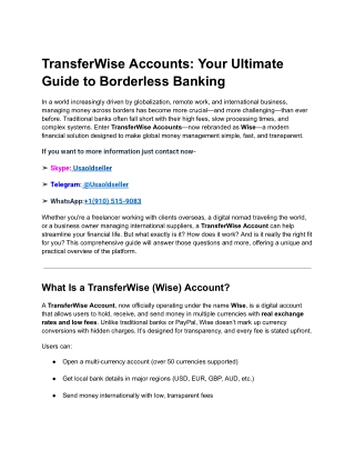 TransferWise Accounts_ Your Ultimate Guide to Borderless Banking (1)