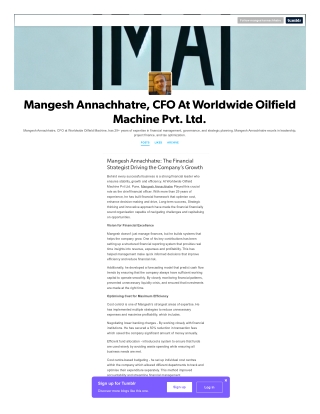 Mangesh Annachhatre