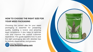 How to Choose the Right Size for Your Weed Packaging