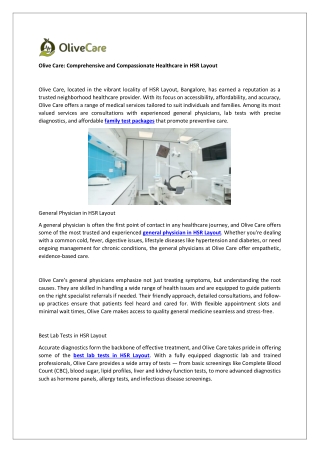 Olive Care Clinic