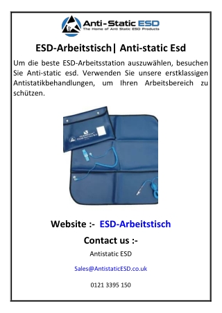 esd arbeitstisch anti static esd