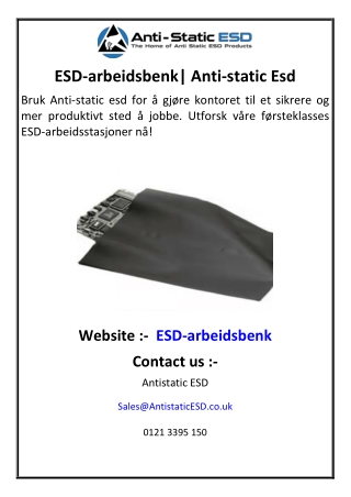 esd arbeidsbenk anti static esd