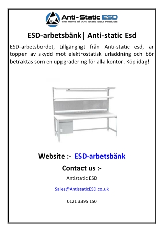 esd arbetsb nk anti static esd