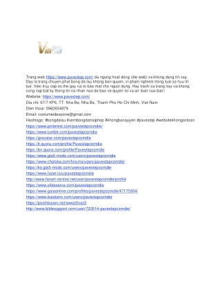 trang web https www pavestep com da ngung hoat
