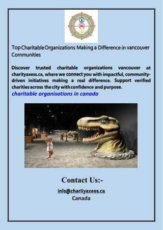 Top Charitable Organizations Making a Difference in vancouver Communities