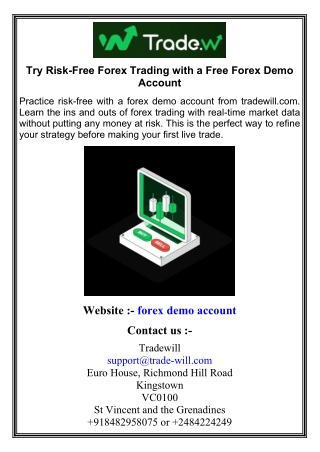 Try Risk-Free Forex Trading with a Free Forex Demo Account