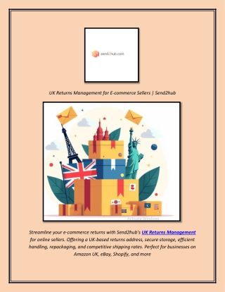 UK Returns Management for E-commerce Sellers  Send2hub