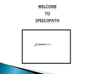welcome to speechpath