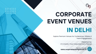 Best Corporate Event Venues in Delhi for a Team Outing