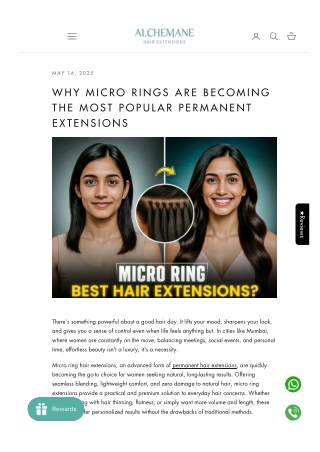 Why Micro Rings Are Becoming the Most Popular Permanent Extensions