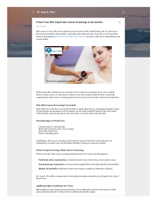 Protect Your Skin Expert Skin Cancer Screenings in San Antonio