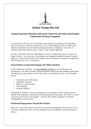 action teams pte ltd