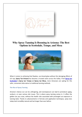 Best Spray Tan Near Me | Spray Tan Arizona