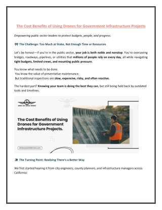 the cost benefits of using drones for government