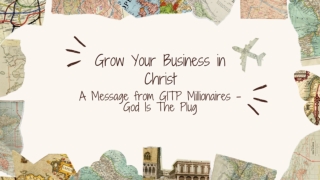 Grow Your Business in Christ