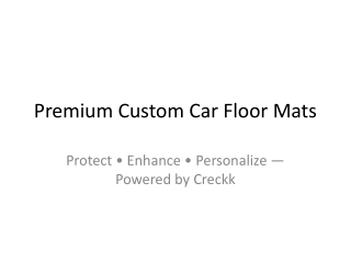 premium custom car floor mats