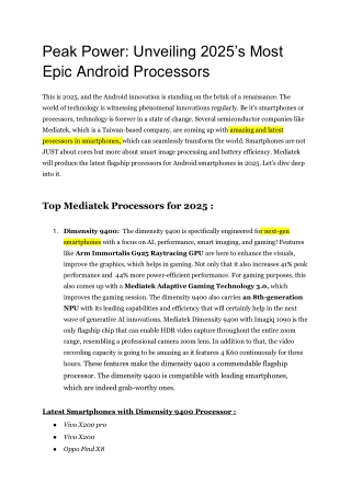 peak power unveiling 2025 s most epic android