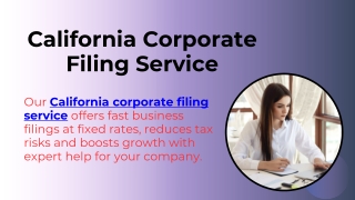 California Corporate Filing Service