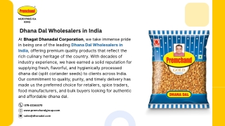 Dhana Dal Wholesalers in India