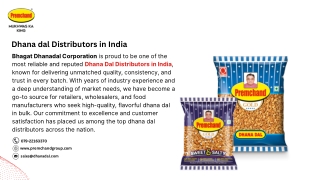 Dhana dal Distributors in India