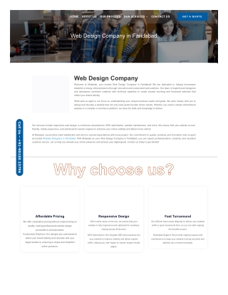 Professional Web Design Company in Faridabad | Creative & Affordable