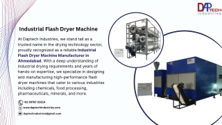 Industrial Flash Dryer Machine