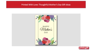 Printed With Love: Thoughtful Mother’s Day Gift Ideas