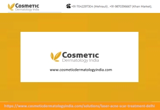 Acne Scar Treatment Delhi- Cosmetic Dermatology