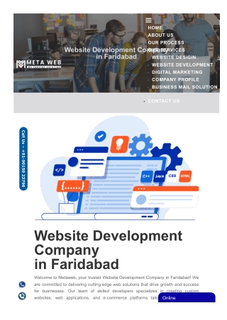 Faridabad’s Leading Website Development Company – Build, Launch, and Grow