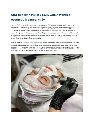 unlock your natural beauty with advanced